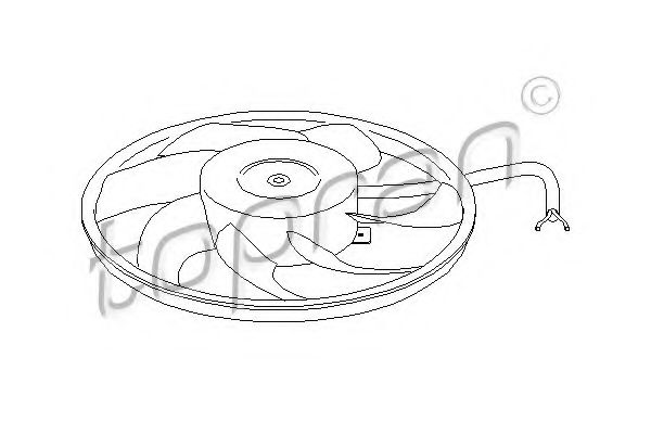 TOPRAN 207 220 Вентилятор, охлаждение двигателя для OPEL ZAFIRA A (Опель Зафира а) TOPRAN 207 220 Вентилятор, охлаждение двигателя для OPEL ZAFIRA A (Опель Зафира а)