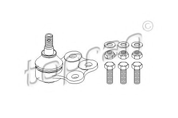 TOPRAN 202 422 Несущий направляющий шарнир для OPEL ASTRA F (Опель Астра ф) TOPRAN 202 422 Несущий направляющий шарнир для OPEL ASTRA F (Опель Астра ф)