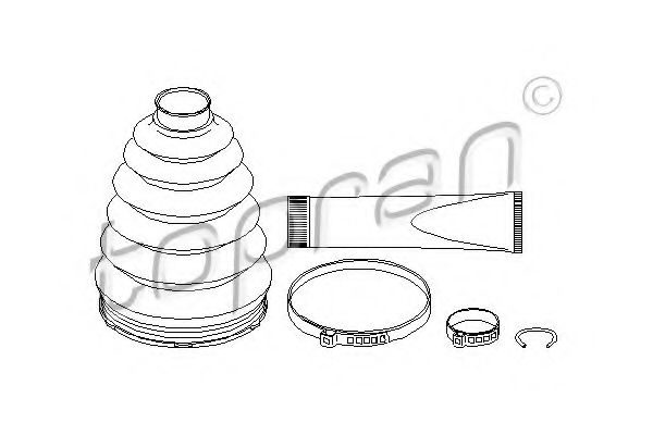 TOPRAN 207 495 Комплект пылника, приводной вал для OPEL MOVANO (Опель Моvано) TOPRAN 207 495 Комплект пылника, приводной вал для OPEL MOVANO (Опель Моvано)