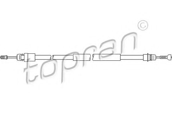 TOPRAN 207 369 Трос, стояночная тормозная система для OPEL (Опель) TOPRAN 207 369 Трос, стояночная тормозная система для OPEL (Опель)