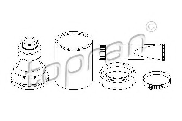 TOPRAN 207 497 Комплект пылника, приводной вал для OPEL MOVANO (Опель Моvано) TOPRAN 207 497 Комплект пылника, приводной вал для OPEL MOVANO (Опель Моvано)