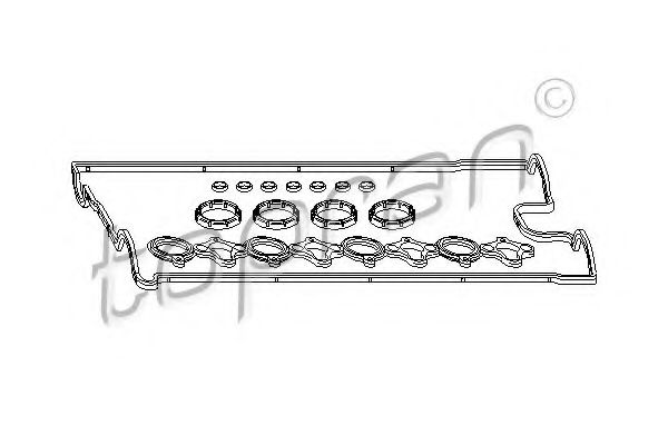 TOPRAN 207 052 Комплект прокладок, крышка головки цилиндра для OPEL (Опель)