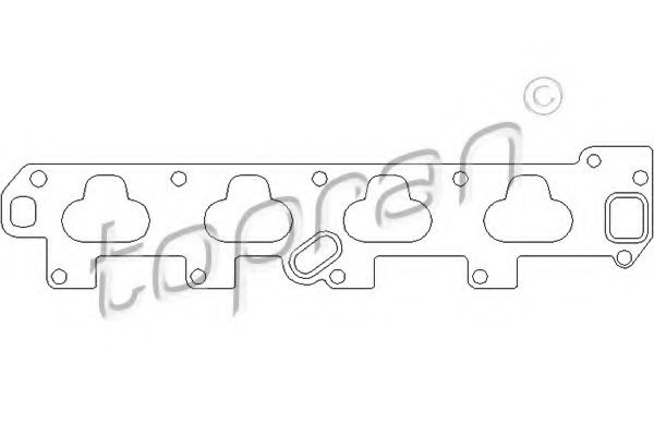 TOPRAN 205 862 Прокладка, впускной коллектор для OPEL VECTRA B (Опель Вектра б) TOPRAN 205 862 Прокладка, впускной коллектор для OPEL VECTRA B (Опель Вектра б)