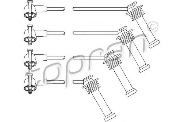 TOPRAN 300 703 Комплект проводов зажигания для FORD ESCORT VII (Форд Эскорт 7) TOPRAN 300 703 Комплект проводов зажигания для FORD ESCORT VII (Форд Эскорт 7)