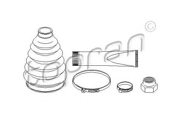 TOPRAN 301 243 Комплект пылника, приводной вал для FORD MONDEO (Форд Мондэо) TOPRAN 301 243 Комплект пылника, приводной вал для FORD MONDEO (Форд Мондэо)