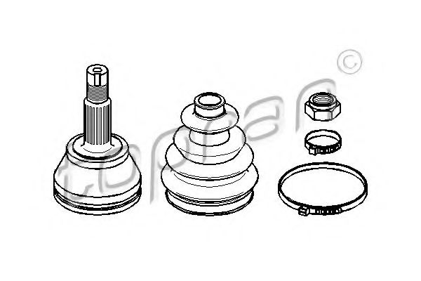 TOPRAN 300 886 Шарнирный комплект, приводной вал для FORD COURIER (Форд Cоуриэр) TOPRAN 300 886 Шарнирный комплект, приводной вал для FORD COURIER (Форд Cоуриэр)