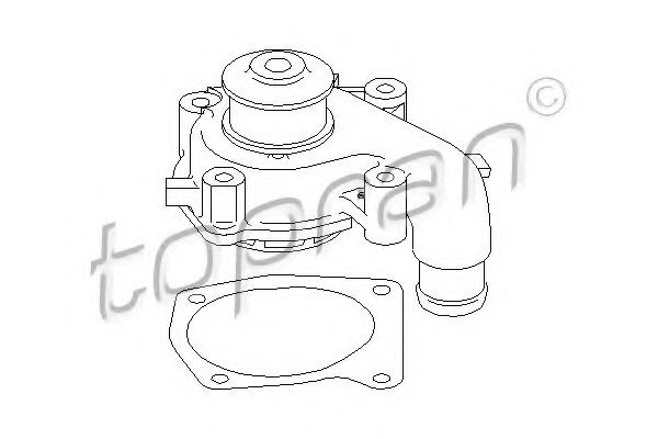 TOPRAN 300 711 Водяной насос для FORD FIESTA (Форд Фиэста) TOPRAN 300 711 Водяной насос для FORD FIESTA (Форд Фиэста)