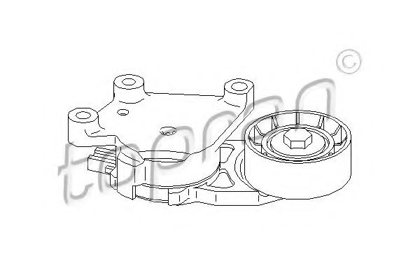 TOPRAN 302 410 Натяжитель ремня, клиновой зубча для PEUGEOT 207 SW (Пежо 207 св) TOPRAN 302 410 Натяжитель ремня, клиновой зубча для PEUGEOT 207 SW (Пежо 207 св)