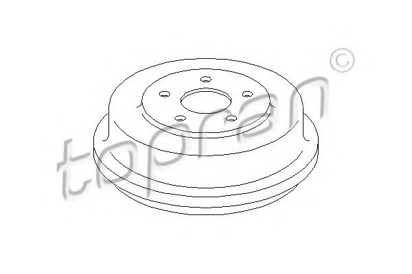 TOPRAN 302 250 Тормозной барабан для FORD TRANSIT CONNECT (Форд Трансит cоннэcт) TOPRAN 302 250 Тормозной барабан для FORD TRANSIT CONNECT (Форд Трансит cоннэcт)