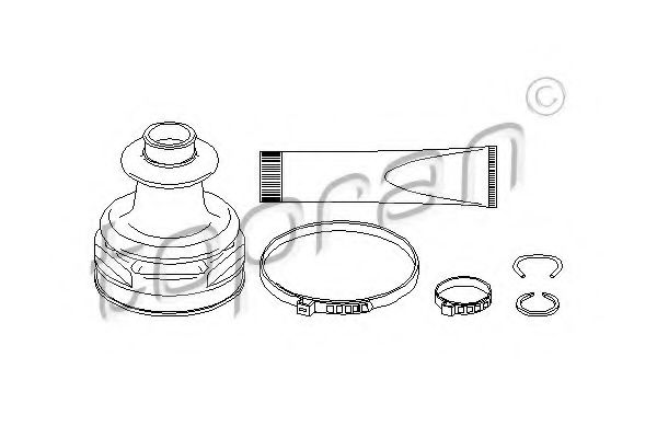 TOPRAN 302 384 Комплект пылника, приводной вал для FORD (Форд) TOPRAN 302 384 Комплект пылника, приводной вал для FORD (Форд)
