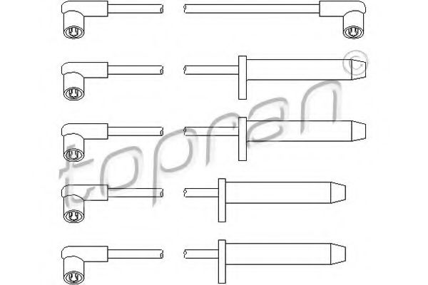 TOPRAN 300 705 Комплект проводов зажигания для FORD GRANADA I (Форд Гранада и) TOPRAN 300 705 Комплект проводов зажигания для FORD GRANADA I (Форд Гранада и)