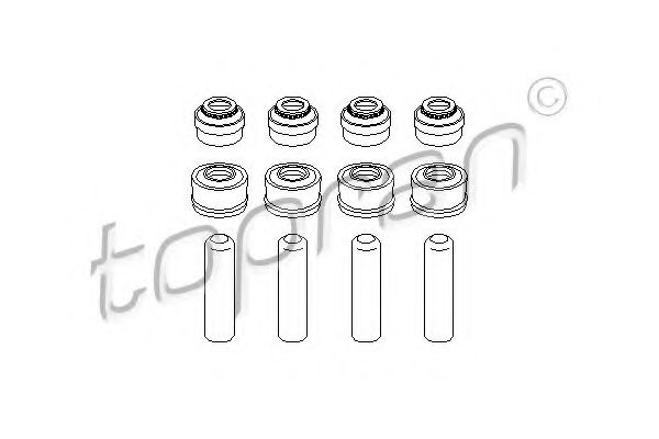 TOPRAN 401 122 Комплект прокладок, стержень клапана 