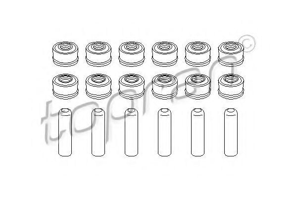 TOPRAN 401 125 Комплект прокладок, стержень клапана 