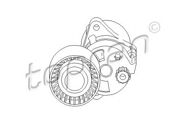 TOPRAN 400 303 Натяжитель ремня, клиновой зубча для MERCEDES-BENZ VITO / MIXTO (Мэрcэдэс-бэнз Вито / миxто) TOPRAN 400 303 Натяжитель ремня, клиновой зубча для MERCEDES-BENZ VITO / MIXTO (Мэрcэдэс-бэнз Вито / миxто)