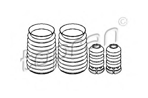 TOPRAN 944 001 Пылезащитный комплект, амортизатор для MERCEDESBENZ (Мерседес бенц) TOPRAN 944 001 Пылезащитный комплект, амортизатор для MERCEDESBENZ (Мерседес бенц)