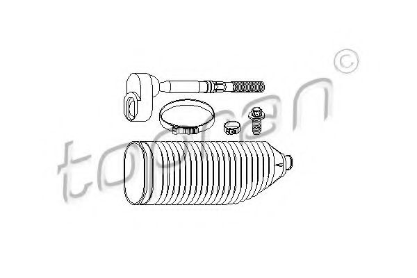TOPRAN 401 210 Осевой шарнир, рулевая тяга 