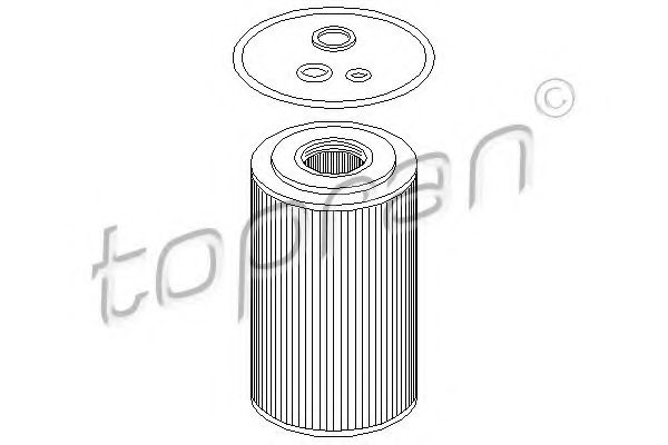 TOPRAN 500 727 Масляный фильтр 