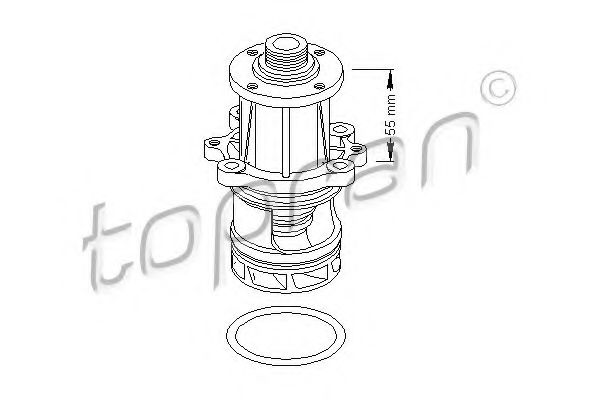TOPRAN 500 317 Водяной насос для BMW 3 (Бмв 3) TOPRAN 500 317 Водяной насос для BMW 3 (Бмв 3)