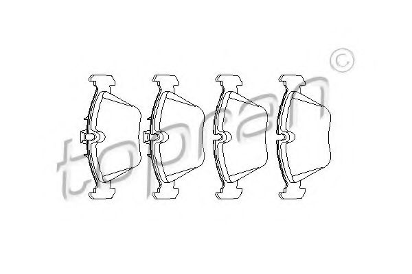 TOPRAN 500 792 Тормозные колодки для BMW (Бмв) TOPRAN 500 792 Тормозные колодки для BMW (Бмв)