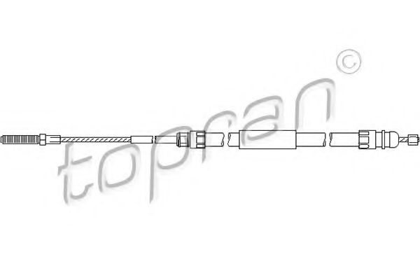 TOPRAN 501 098 Трос, стояночная тормозная система для BMW (Бмв) TOPRAN 501 098 Трос, стояночная тормозная система для BMW (Бмв)