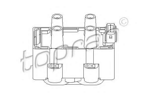 TOPRAN 700 221 Катушка зажигания для RENAULT KANGOO RAPID (Рено Кангу рапид) TOPRAN 700 221 Катушка зажигания для RENAULT KANGOO RAPID (Рено Кангу рапид)