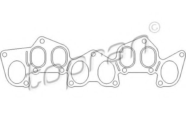 TOPRAN 722 187 Прокладка, выпускной коллектор; Прокладка, впускной коллектор для CITROËN JUMPER (CитроËн Жумпэр) TOPRAN 722 187 Прокладка, выпускной коллектор; Прокладка, впускной коллектор для CITROËN JUMPER (CитроËн Жумпэр)