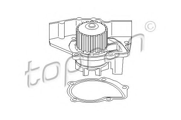 TOPRAN 721 217 Водяной насос для PEUGEOT 406 (Пежо 406) TOPRAN 721 217 Водяной насос для PEUGEOT 406 (Пежо 406)