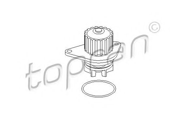TOPRAN 721 222 Водяной насос для PEUGEOT 207 (Пежо 207) TOPRAN 721 222 Водяной насос для PEUGEOT 207 (Пежо 207)