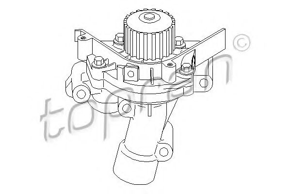 TOPRAN 722 284 Водяной насос для PEUGEOT 407 (Пежо 407) TOPRAN 722 284 Водяной насос для PEUGEOT 407 (Пежо 407)