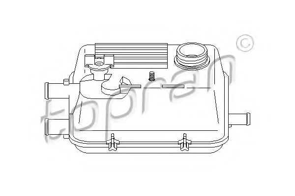 TOPRAN 721 993 Компенсационный бак, охлаждающая жидкость для CITROËN DISPATCH (CитроËн Диспатч) TOPRAN 721 993 Компенсационный бак, охлаждающая жидкость для CITROËN DISPATCH (CитроËн Диспатч)