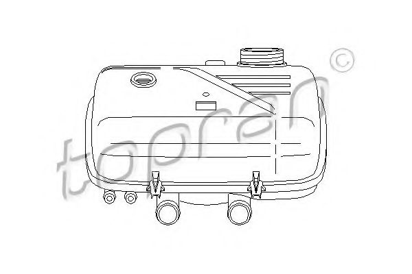 TOPRAN 721 994 Компенсационный бак, охлаждающая жидкость для PEUGEOT 807 (Пежо 807) TOPRAN 721 994 Компенсационный бак, охлаждающая жидкость для PEUGEOT 807 (Пежо 807)