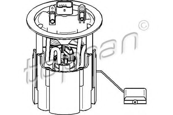 TOPRAN 721 480 Топливный насос для PEUGEOT (Пежо) TOPRAN 721 480 Топливный насос для PEUGEOT (Пежо)