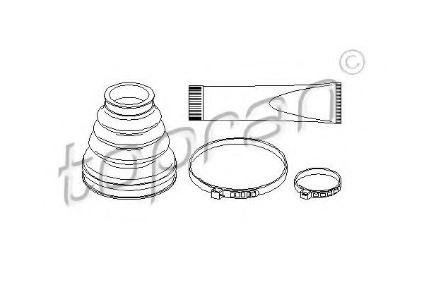 TOPRAN 721 153 Комплект пылника, приводной вал для PEUGEOT (Пежо) TOPRAN 721 153 Комплект пылника, приводной вал для PEUGEOT (Пежо)