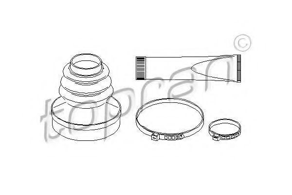 TOPRAN 721 159 Комплект пылника, приводной вал для PEUGEOT (Пежо) TOPRAN 721 159 Комплект пылника, приводной вал для PEUGEOT (Пежо)