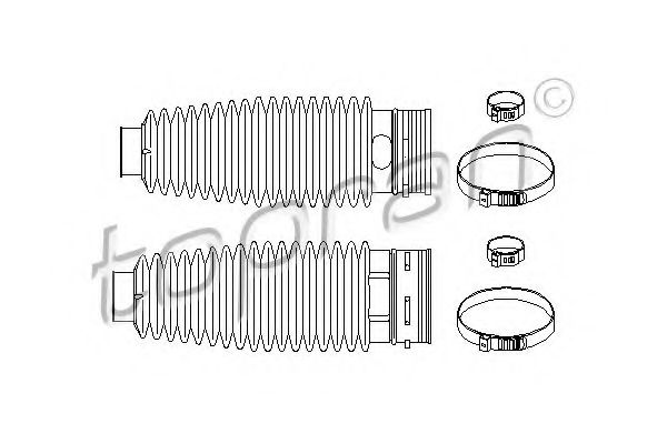 TOPRAN 722 171 Комплект пылника, рулевое управление для PEUGEOT 407 (Пежо 407) TOPRAN 722 171 Комплект пылника, рулевое управление для PEUGEOT 407 (Пежо 407)
