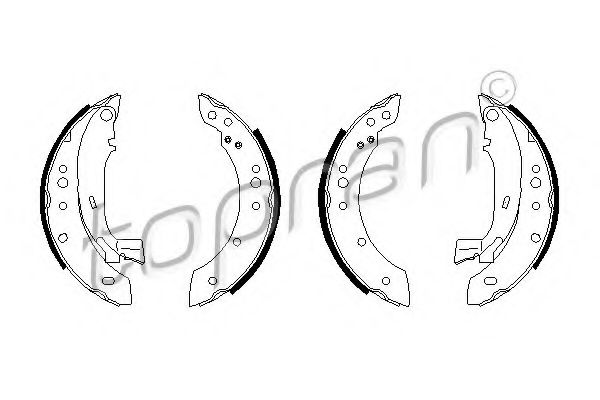 TOPRAN 720 364 Тормозные колодоки для CITROëN (Cитроëн) TOPRAN 720 364 Тормозные колодоки для CITROëN (Cитроëн)
