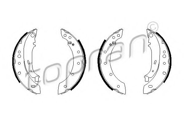 TOPRAN 720 369 Тормозные колодоки для CITROëN (Cитроëн) TOPRAN 720 369 Тормозные колодоки для CITROëN (Cитроëн)
