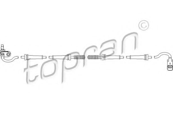 TOPRAN 722 099 Датчик, частота вращения колеса для PEUGEOT 407 (Пежо 407) TOPRAN 722 099 Датчик, частота вращения колеса для PEUGEOT 407 (Пежо 407)