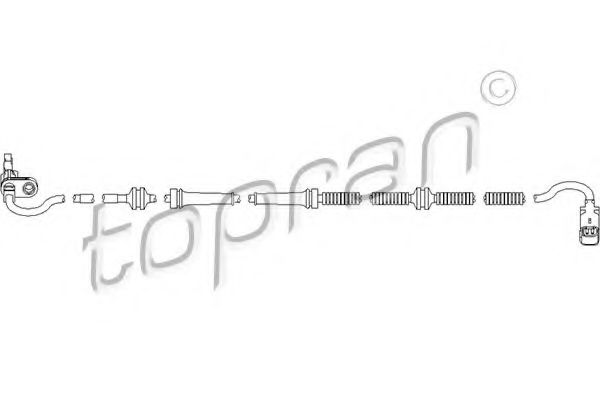 TOPRAN 722 100 Датчик, частота вращения колеса для PEUGEOT 407 (Пежо 407) TOPRAN 722 100 Датчик, частота вращения колеса для PEUGEOT 407 (Пежо 407)