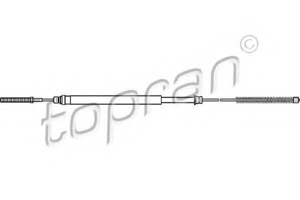 TOPRAN 721 629 Трос, стояночная тормозная система для PEUGEOT 405 II (Пежо 405 2) TOPRAN 721 629 Трос, стояночная тормозная система для PEUGEOT 405 II (Пежо 405 2)
