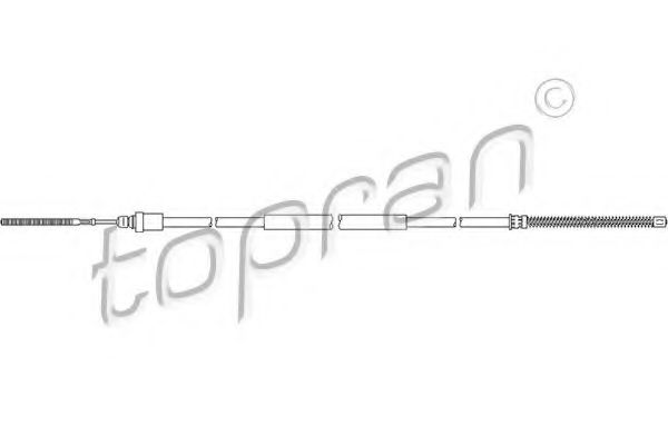 TOPRAN 721 645 Трос, стояночная тормозная система для PEUGEOT (Пежо) TOPRAN 721 645 Трос, стояночная тормозная система для PEUGEOT (Пежо)