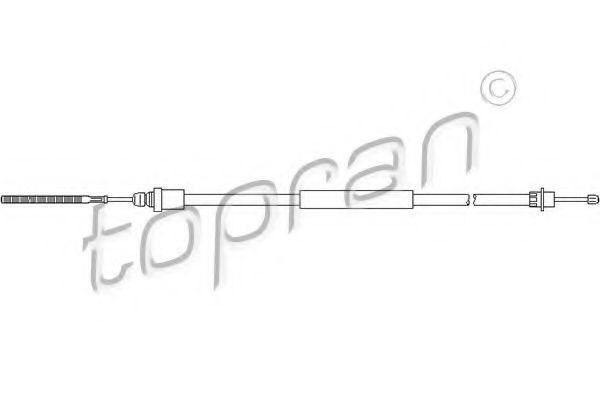 TOPRAN 721 646 Трос, стояночная тормозная система для PEUGEOT (Пежо) TOPRAN 721 646 Трос, стояночная тормозная система для PEUGEOT (Пежо)