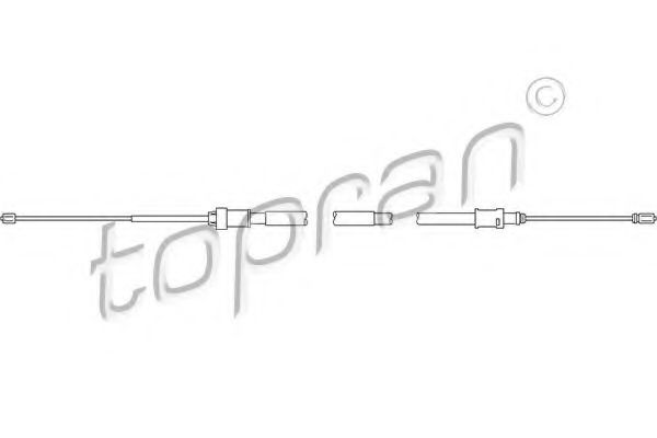 TOPRAN 722 076 Трос, стояночная тормозная система для CITROËN BERLINGO (CитроËн Берлинго) TOPRAN 722 076 Трос, стояночная тормозная система для CITROËN BERLINGO (CитроËн Берлинго)