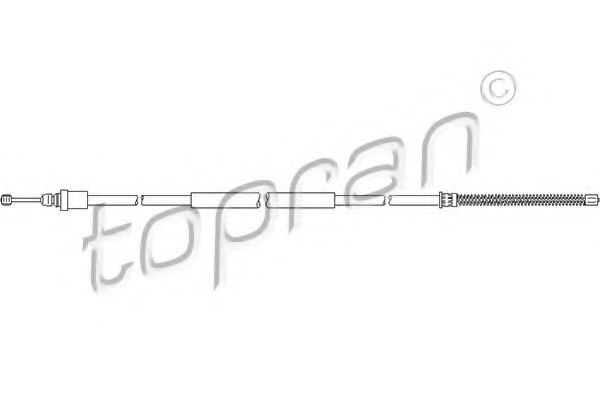 TOPRAN 721 655 Трос, стояночная тормозная система для PEUGEOT (Пежо) TOPRAN 721 655 Трос, стояночная тормозная система для PEUGEOT (Пежо)