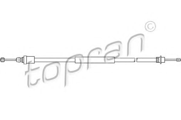 TOPRAN 721 656 Трос, стояночная тормозная система для PEUGEOT (Пежо) TOPRAN 721 656 Трос, стояночная тормозная система для PEUGEOT (Пежо)