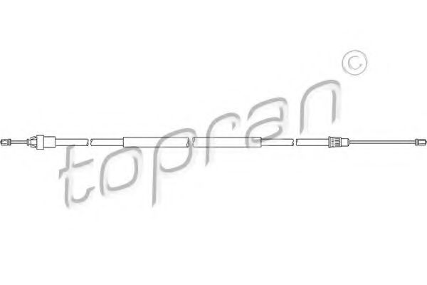 TOPRAN 721 658 Трос, стояночная тормозная система для PEUGEOT (Пежо) TOPRAN 721 658 Трос, стояночная тормозная система для PEUGEOT (Пежо)