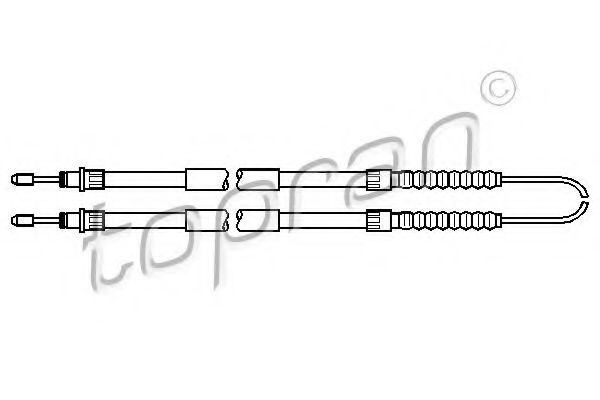 TOPRAN 721 662 Трос, стояночная тормозная система для CITROËN RELAY (CитроËн Рэлаъ) TOPRAN 721 662 Трос, стояночная тормозная система для CITROËN RELAY (CитроËн Рэлаъ)