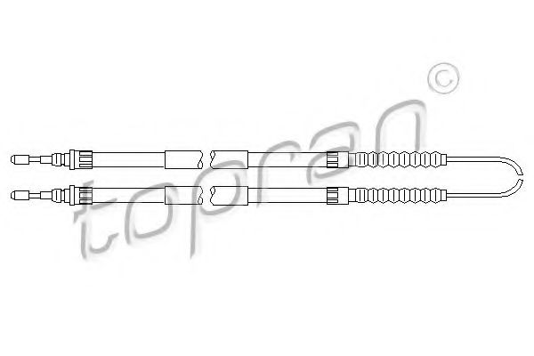 TOPRAN 721 663 Трос, стояночная тормозная система для CITROËN RELAY (CитроËн Рэлаъ) TOPRAN 721 663 Трос, стояночная тормозная система для CITROËN RELAY (CитроËн Рэлаъ)