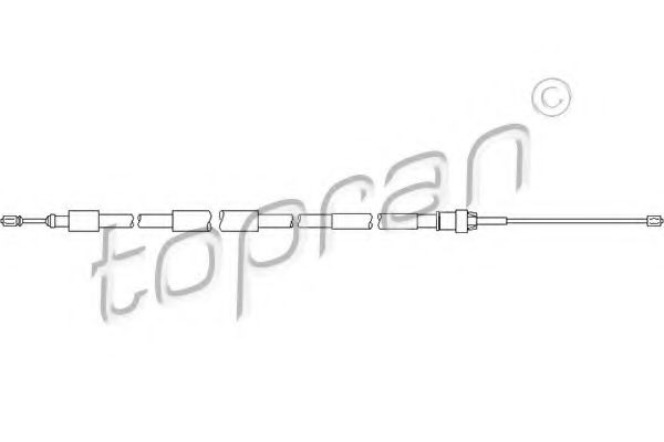 TOPRAN 721 666 Трос, стояночная тормозная система для CITROËN BERLINGO (CитроËн Берлинго) TOPRAN 721 666 Трос, стояночная тормозная система для CITROËN BERLINGO (CитроËн Берлинго)