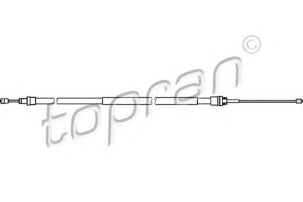 TOPRAN 721 667 Трос, стояночная тормозная система для CITROËN BERLINGO (CитроËн Берлинго) TOPRAN 721 667 Трос, стояночная тормозная система для CITROËN BERLINGO (CитроËн Берлинго)